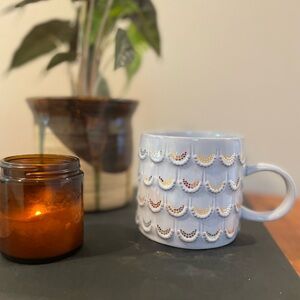 Starbucks 2016 Anniversary Mermaid Scales Siren Mug – Grey Blue w/ Gold – 10 o